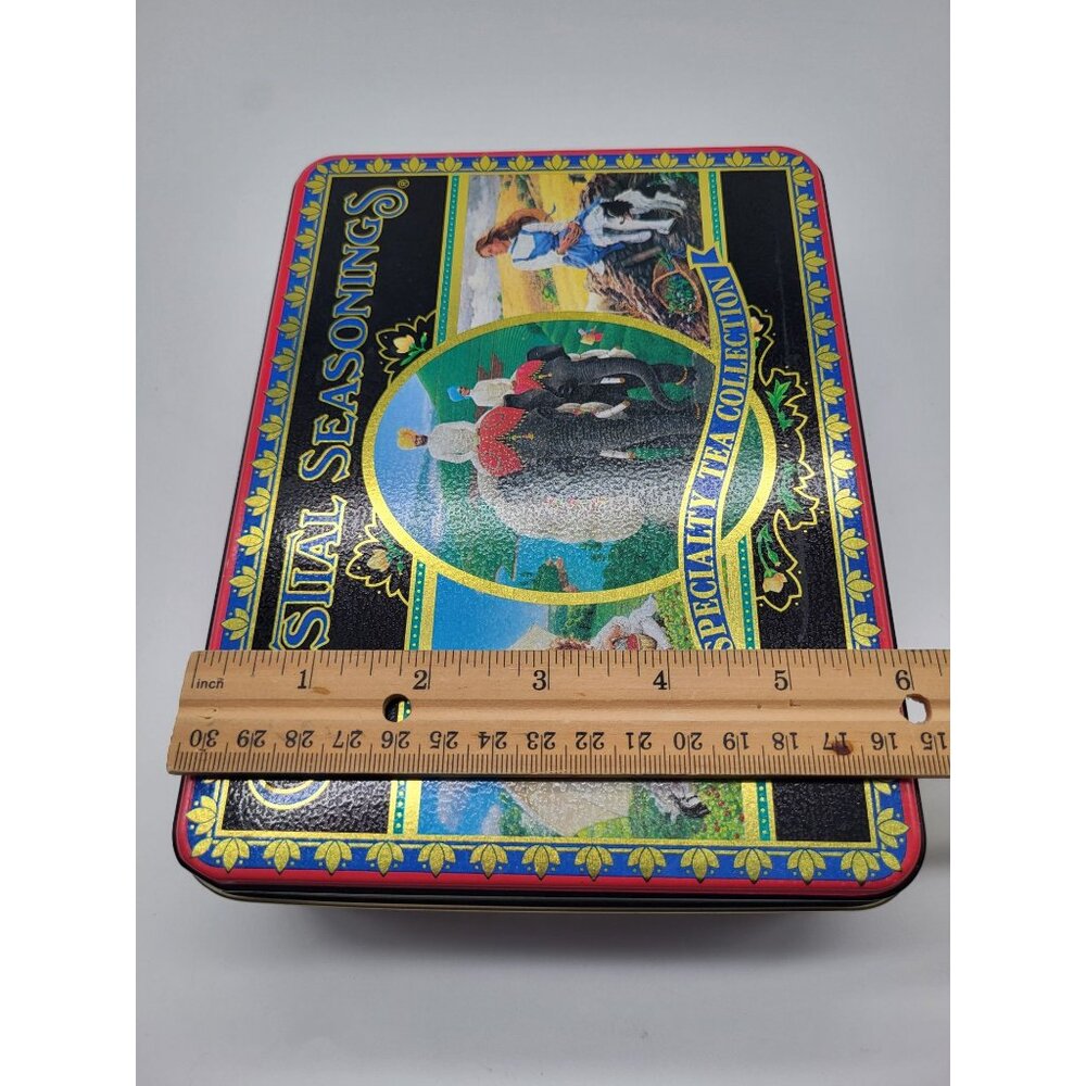 Celestial Seasoning VTG 90's Decorative Collectible Tin Tea Bag Container Empty - Picture 9 of 10